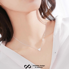 Dây chuyền bạc nữ KYDOPAL mẫu máy bay giấy cá tính trang sức bạc 925 - PAL9C3C23