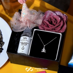 Dây chuyền bạc nữ KYDOPAL mặt vương miện công chúa đính đá nữ tính trang sức bạc 925 - PAL9C3C17