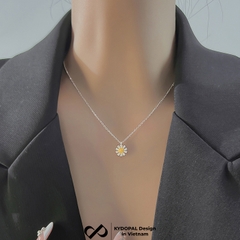 Dây chuyền bạc nữ KYDOPAL cá tính mặt hoa cúc nhị nữ tính trang sức bạc 925 - PAL9C3C32
