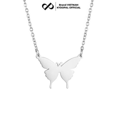 Dây chuyền bạc nữ KYDOPAL hồ điệp cá tính trơn basic trang sức bạc cao cấp - PAL9C3C10