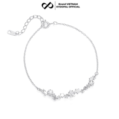 Lắc tay bạc nữ KYDOPAL dải sao đính đá Shining Star nhẹ nhàng sang trọng trang sức 925 - PAL9C8L13