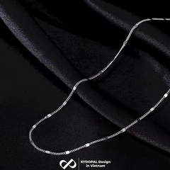 Dây chuyền bạc nữ KYDOPAL vòng cổ cá tính trơn mắt xích kết nối nhẹ nhàng trang sức bạc cao cấp - PAL9C3C50