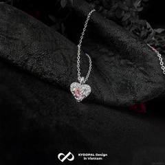 Dây Chuyền Bạc Trái Tim Đá Hồng | PAL9B8C2