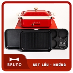 BẾP ĐA NĂNG BRUNO + COMBO LẨU NƯỚNG