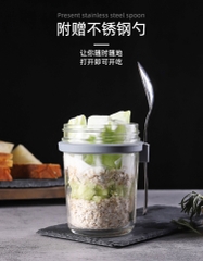 CỐC Ủ YẾN MẠCH THỦY TINH NẮP KÍN KÈM THÌA KILNER