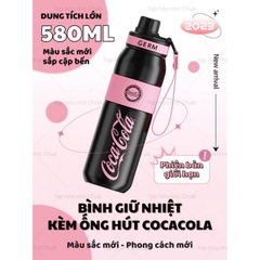 [CÓ SẴN][CHÍNH HÃNG] BÌNH GIỮ NHIỆT THỂ THAO CAO CẤP COCACOLA KÈM ỐNG HÚT LÕI INOX316L GERM BÌNH NƯỚC ĐI HỌC BLACKPINK