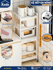 [L40/LD40] KỆ TỦ BẾP ĐA NĂNG DI ĐỘNG HỢP KIM NHÔM SPACEALUMINM CAO CẤP - MÀU ĐEN