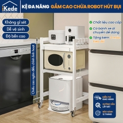 [iKede] Kệ để robot hút bụi cao tầng Kệ lò vi sóng Kệ lò nướng khung hợp kim nhôm ngăn chia nâng hạ