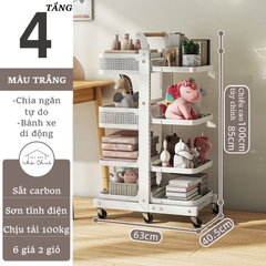 GIÁ SẮT DI DỘNG ĐỰNG ĐỒ BẾP ĐỰNG NỒI CHẢO CAO CẤP