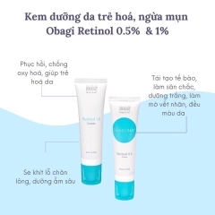 KEM DƯỠNG DA TRẺ HÓA, NGỪA MỤN RETINOL 1% ( OBAGI XT )