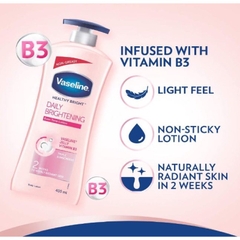 Dưỡng thể Vaseline Healthy Bright Daily Brightening 725ml ( nắp xanh dương )