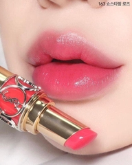 Son YSL Rouge Volupte Shine 163 Showstopping Rose (Màu hồng)