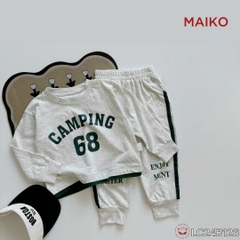 Bộ bé trai cotton Camping 68 năng động LC24B126