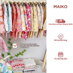 Bộ cotton bé gái họa tiết in tràn dễ thương SS2620