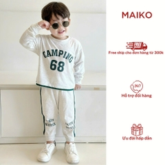 Bộ bé trai cotton Camping 68 năng động LC24B126