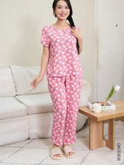 BỘ LANH NỮ ÁO CỘC QUẦN DÀI TAY B08.5040