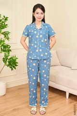 BỘ COTTON RAYON NỮ ÁO CỘC QUẦN DÀI B48.5133