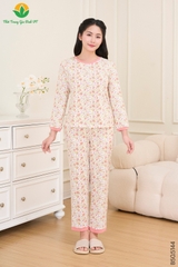 Bộ dệt kim trung niên quần dài áo dài tay B50.5144.