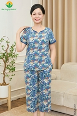 BỘ LANH TRUNG NIÊN QUẦN LỬNG ÁO CỘC TAY B06.6019