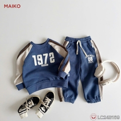 Bộ nỉ bông bé trai thể thao, năng động, phong cách LC24B169