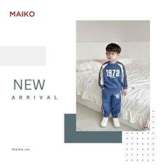 Bộ nỉ bông bé trai thể thao, năng động, phong cách LC24B169