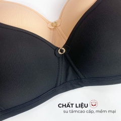 Áo nâng ngực su tăm không gọng đệm mỏng AN3300