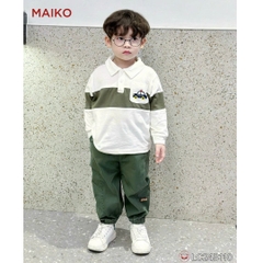 Bộ polo bé trai cotton Police Car LC24B110