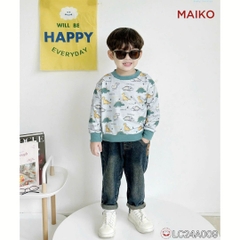 ÁO DÀI TAY BÉ TRAI COTTON DA CÁ THỂ THAO LCA009