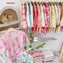 Bộ cotton bé gái họa tiết in tràn dễ thương SS2620