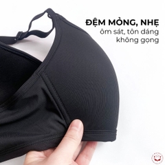 Áo nâng ngực su tăm không gọng đệm mỏng AN3300