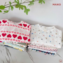 Bộ cotton bé gái họa tiết in tràn dễ thương SS2620