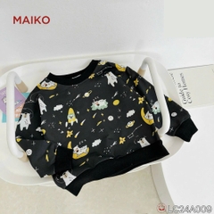 ÁO DÀI TAY BÉ TRAI COTTON DA CÁ THỂ THAO LCA009