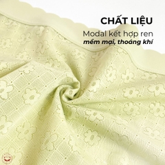 QL Modal họa tiết hoa chìm ren cao cấp NO68010