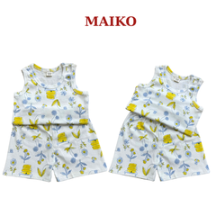 Bộ cotton 3 lỗ BÉ GÁI 80-120