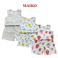 Bộ cotton 3 lỗ BÉ GÁI 80-120