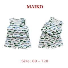 Bộ cotton 3 lỗ họa tiết Bé Trai BLBT2025