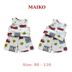 Bộ cotton 3 lỗ họa tiết Bé Trai BLBT2025