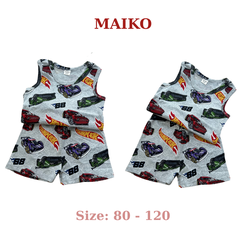 Bộ cotton 3 lỗ họa tiết Bé Trai BLBT2025