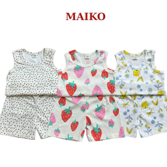 Bộ cotton 3 lỗ BÉ GÁI 80-120