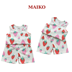 Bộ cotton 3 lỗ BÉ GÁI 80-120
