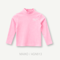 ÁO GIỮ NHIỆT THÊU NƠ/ GẤU BÉ GÁI 1-6Y