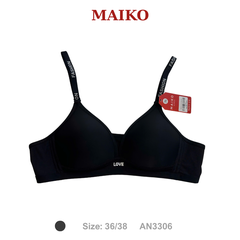 Áo ngực trơn can lưới dây chữ Love AN3306