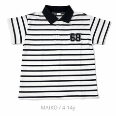 ÁO POLO CỘC TAY SỌC KẺ BÉ TRAI 4-14 TUỔI