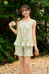 Bộ cotton xô quần đùi áo sát nách