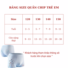 [ƯU ĐÃI] - COMBO 4 Quần chíp đùi thông hơi Bé Trai 3-11 Tuổi