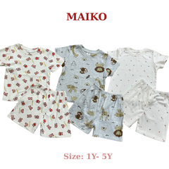 [COMBO 3 BỘ] cotton cộc tay Bé Trai từ 1 - 5 tuổi
