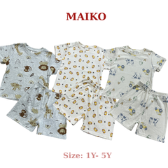 [COMBO 3 BỘ] cotton cộc tay Bé Trai từ 1 - 5 tuổi