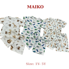 [COMBO 3 BỘ] cotton cộc tay Bé Trai từ 1 - 5 tuổi