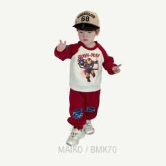 BỘ NỈ AIRON MAN BÉ TRAI 1-8 TUỔI