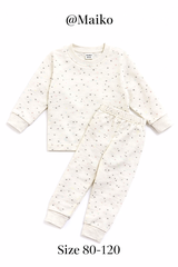 BỘ COTTON DÀI TAY IN TRÀN BÉ TRAI 1-5Y